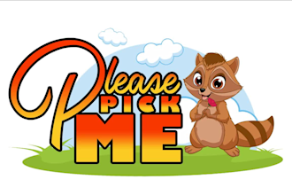 create a cute animal, mascot cartoon logo, animation