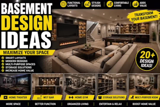 create custom basement designs with realistic 3d visualization and rendering