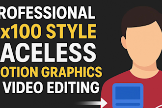 do faceless motion graphic for your content