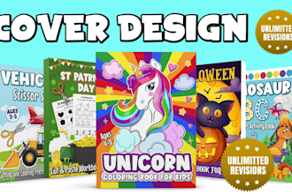 do amazon kdp book cover design for children activity books