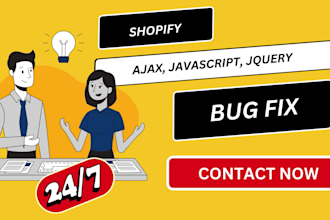 design a stunning shopify website or custom coding, shopify bug fix