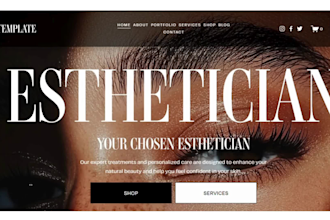 build makeup website, body contouring, spa, beauty saloon, cosmetics website