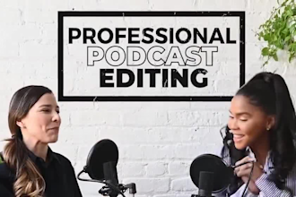 do podcast video editing, weekly podcast editor for riverside zoom and youtube