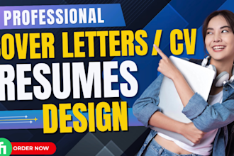 design professional undergraduate resume, cv, cover letter designs