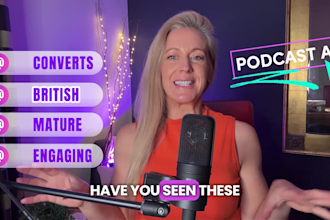 create a podcast ugc video ad for social media