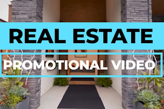 create a cinematic real estate promo video editing