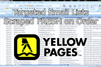 scrape yellow pages to get email leads