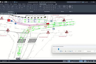 do turn path and swept path analysis of vehicle or truck using vehicle tracking