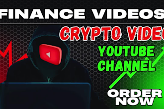 create crypto finance cashcow videos for youtube automation channel