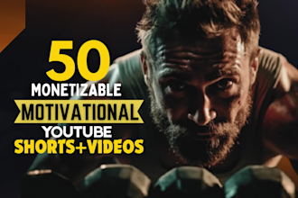 create monetizable motivational, viral youtube shorts, reels motivational video