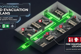 design professional 3d fire evacuation plans