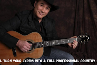 turn your lyrics into a full professional country music song with vocals