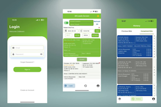 develop freight forwarding web and app with job assignment and booking