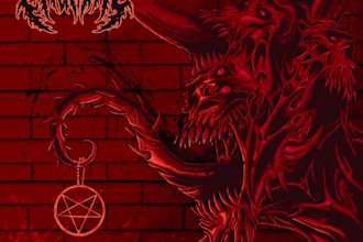 design dark art illustration for cover metal album