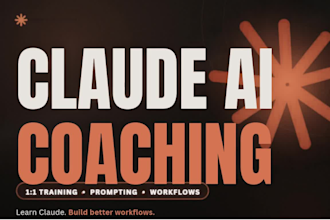 be your claude expert coach claude consultant claude code claude ai trainer