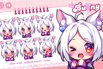 create twitch animated emotes for twitch, kick, youtube, stream