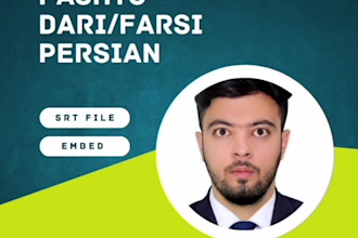 subtitle translate english to persian,dari and pashto
