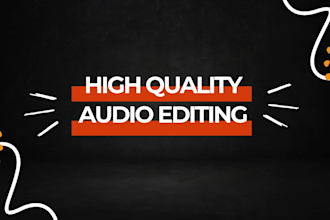 do audio editing, repair and acoustic correction