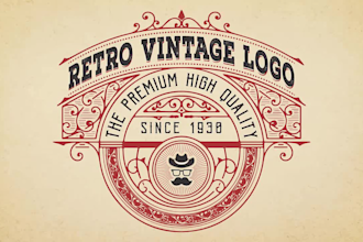 design retro vintage hipster badge stamp logo