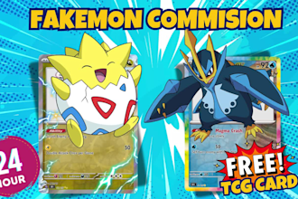 draw fakemon or pokemon illustration for you