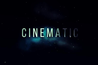 create cinematic action game trailer video