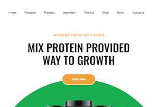 design health and fitness supplement shopify store health nutrition website