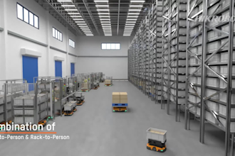 do 3d industrial animation and warehouse logistic automation for agv,amr robotic