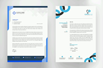 professional custom letterhead design for your company