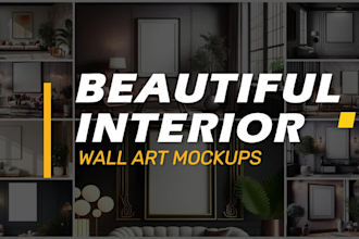create amazing mockups and canvas wall art design
