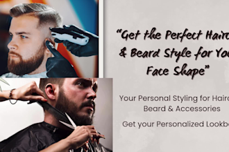 suggest the perfect haircut, hairstyle and beard style for your face shape
