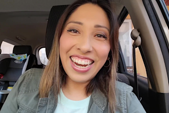 create a spokesperson natural video in my car