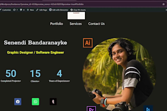 freelancer portfolio website to get more clients