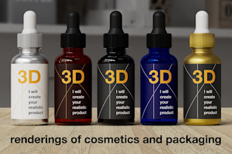 do 3d renderings of cosmetics for amazon