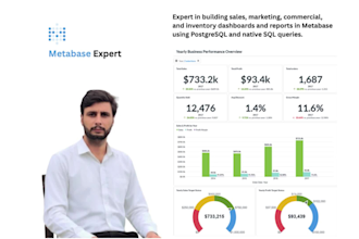build interactive metabase dashboards and reporting using postgresql