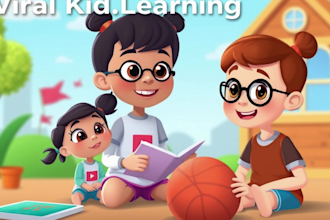 create kids learning videos and ai animated content for youtube kids channel