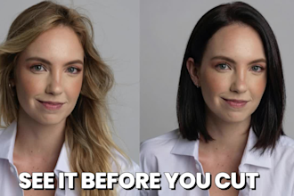 create a realistic haircut preview on your real face
