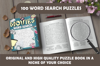 create word search puzzle book for amazon KDP