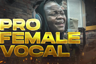 be your pro female vocal, female singer in 24hrs