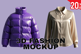 create 3d fashion design patterns and rendering in clo3d