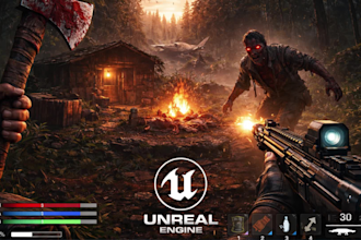 unreal engine game development, develop unreal engine game,ue5, 6 blueprint