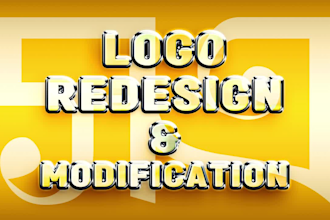 recreate or modify your logo by vector redesign and correcting shapes text color