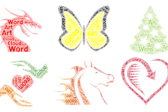 design a beautiful word art and word cloud art