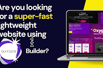 create oxygen web page builder with responsive website