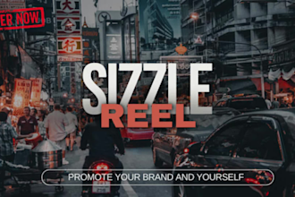 edit captivating sizzle reel or showreel for promotion or speaker