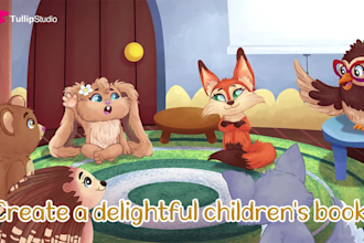 create animal illustration for children book
