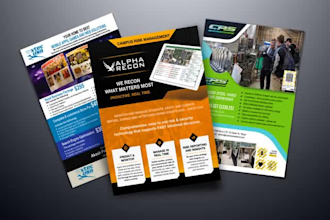 design poster, flyer, sale sheet, rack card in 4hrs