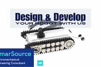 do custom robot, rov and spare parts design and 3d modeling of robotics projects