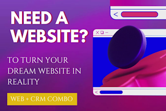 desgin wordpress website,  with crm inegration and chatbot