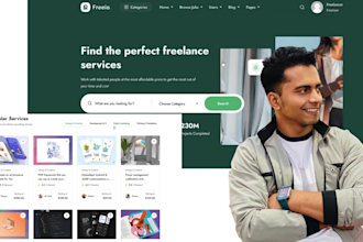 build freelance job marketplace website like fiverr with wordpress and freeio