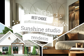 realistic renderings interior and exterior high quality